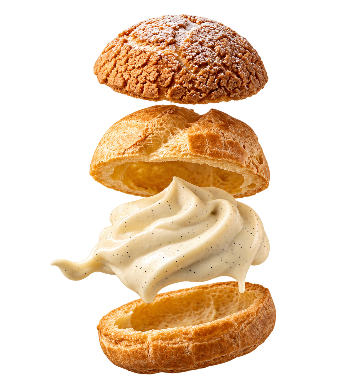 Empat lapisan terpisah Maison du Choux